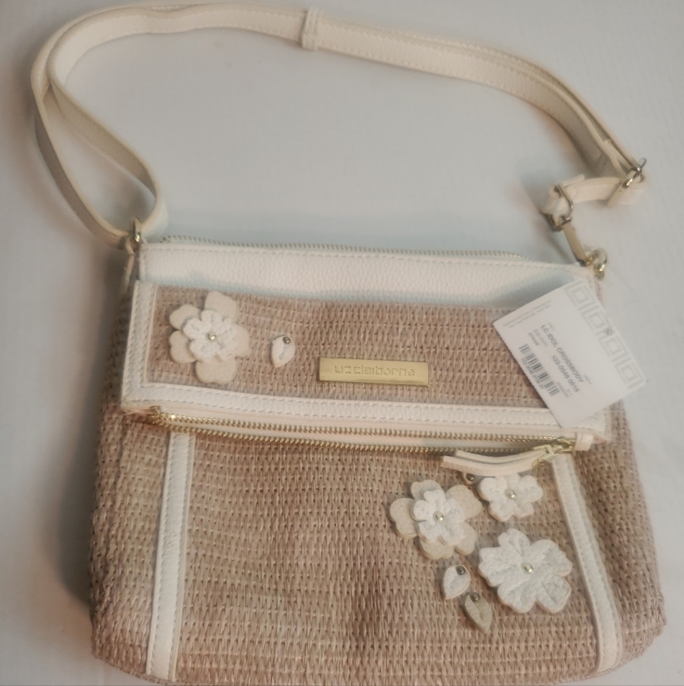 NWT Liz Clayborne Basket Mesh Styled idol cross body Bag